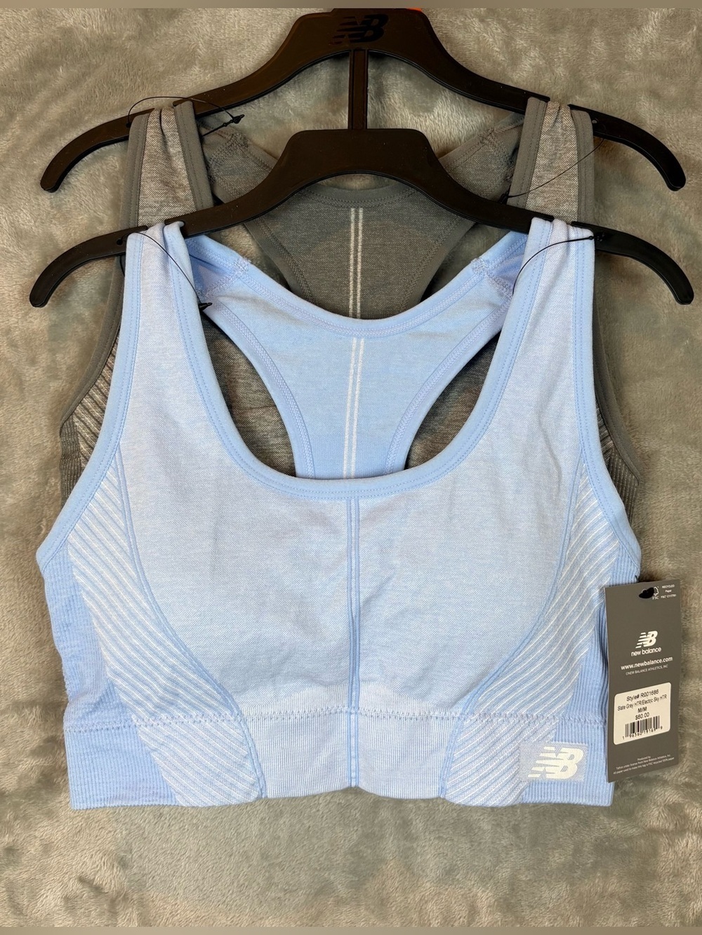 NWT New Balance Seamless Racerback Sports Bras-2 Pack Sz M